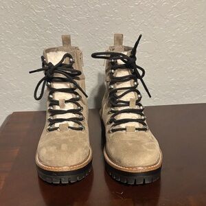 a new day Taupe Lace-Up Combat Boots